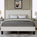 Novilla King Bed Frame and Headboard, King Bed Frame, Velvet Upholstered Bed by Novilla