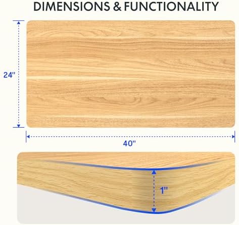 FLEXISPOT 40" x 24" Whole Piece Desk top - Image 2