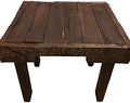 Reclaimed Pallet Wood End Table by Unknown
