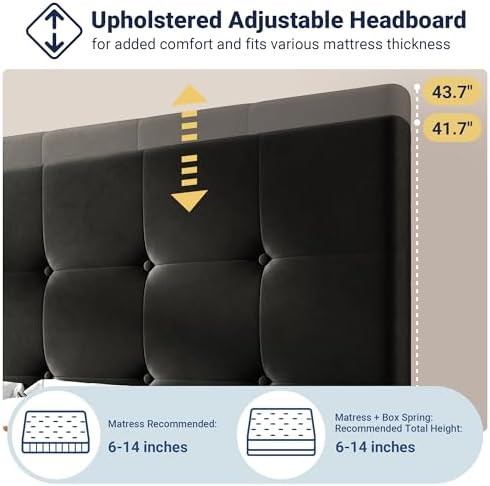 Allewie Full Size Storage Bed Frame - Image 4