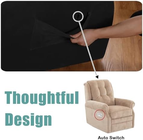 Turquoize Velvet Recliner Covers - Image 4