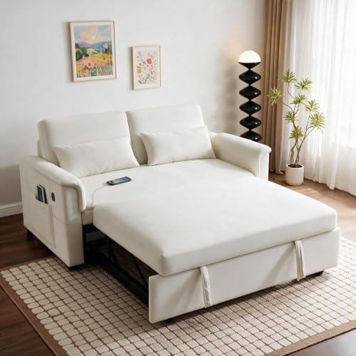 NicBex 55" Convertible Sleeper Sofa Bed by NicBex