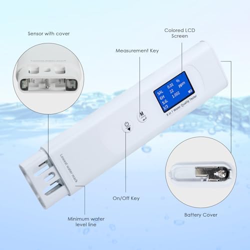 Water Quality Tester for Drinking Water Portable 9-in-1 TDS Meter Drinking - Image 6