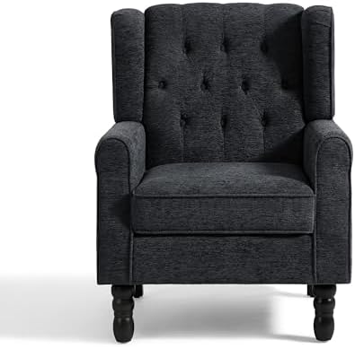 High Back Accent Chair, Upholstered Wingback Armchair - Image 3