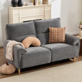 ANJ Loveseat Left Power Recliner Sofa Grey by ANJ