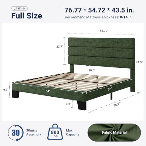 Allewie Full Size Platform Bed Frame - Image 2