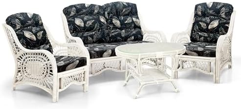 Malibu Lounge Living Accent Armchair Natural Rattan Wicker Handmade Design - Image 6