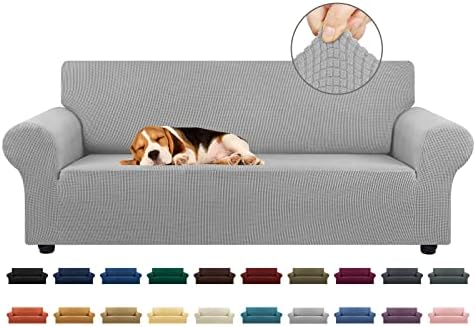 KEKUOU Stretch Couch Covers for Sofa, 3 Cushion Couch Slipcover by KEKUOU