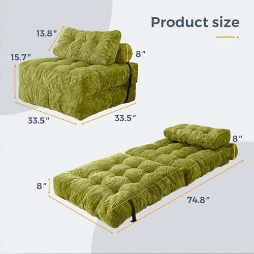 MAXYOYO Folding Sofa Bed, Convertible Chair Bed - Image 2