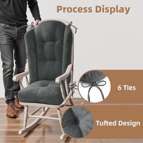 Wingback Rocking Chair cushion - Image 4