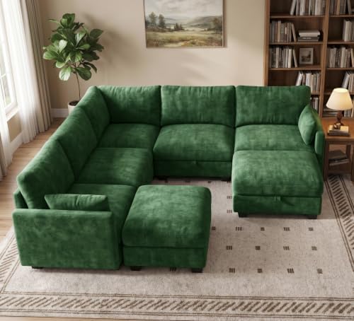Modular Sectional Sofa, Oversized V-Shaped Couch - Image 2
