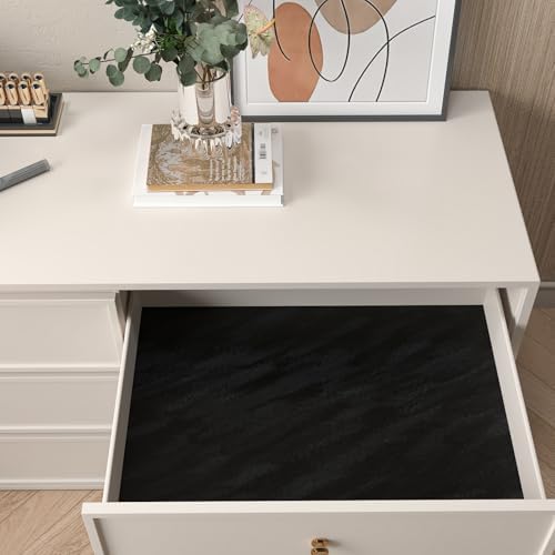 CHIHUT 12"x100" Black Self Adhesive Felt Drawer Liner - Image 5