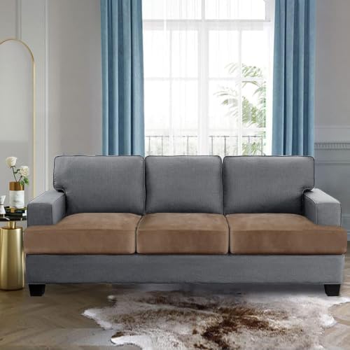 H.VERSAILTEX Stretch Velvet 3 Piece T Cushion Sofa Slipcovers - Image 2