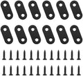 12 PCS 1.43'' x 0.63'' Stainless Straight Flat Brackets, Support Flat Metal by Unknown