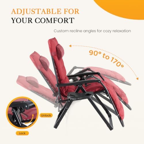 NEWBULIG Zero Gravity Chairs Set of 2 - Image 3