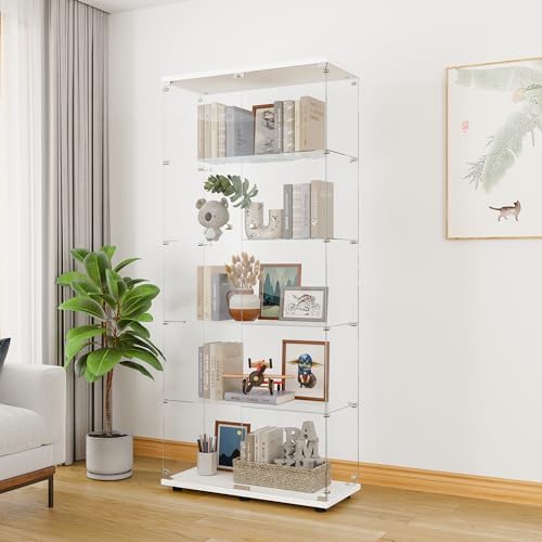 LFT HUIMEI2Y 5-Tier Glass Display Cabinet by LFTHUIMEI2Y