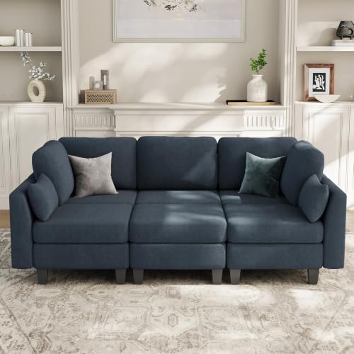 Mangodan Sectional Sleeper Sofa, 6 Seaters Modular Sleeper Sofa Couch - Image 7