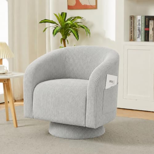Garvee Swivel Accent Chair 360 Degree Swivel Barrel Armchair by Garvee