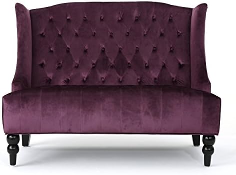 Christopher Knight Home GDFStudio Leona Modern Glam Tufted Velvet Wingback by GDFStudio
