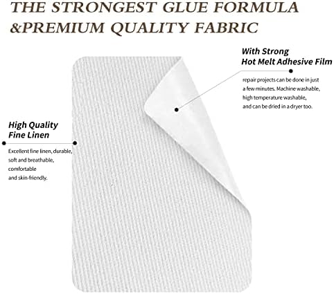 KING MOUNTAIN 100% Cotton Fabric Iron-on Repair Patch, Inside&Outside Clothes - Image 3