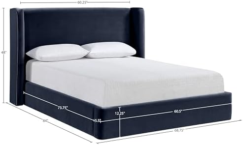 Meridian Furniture B1283Navy-F Kendall Collection Modern | Contemporary Full Bed - Image 2