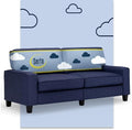 Serta Palisades 78" Track Arm Sofa, Easy Care Polyester, Soft Pillow Back by Serta