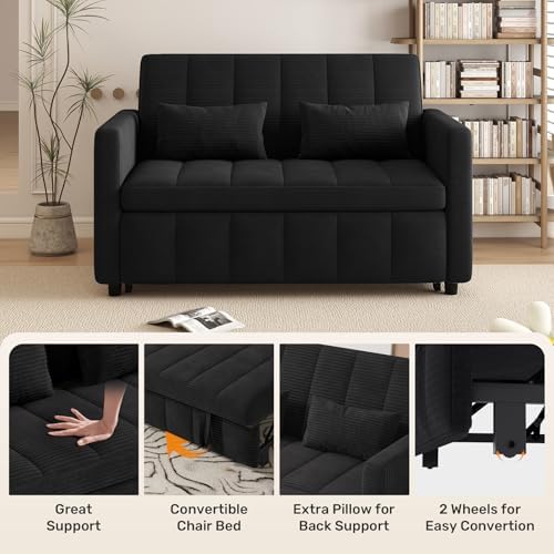 Nebuaegis Sleeper Sofa Bed, 3-in-1 Convertible Pull Out Couch - Image 6