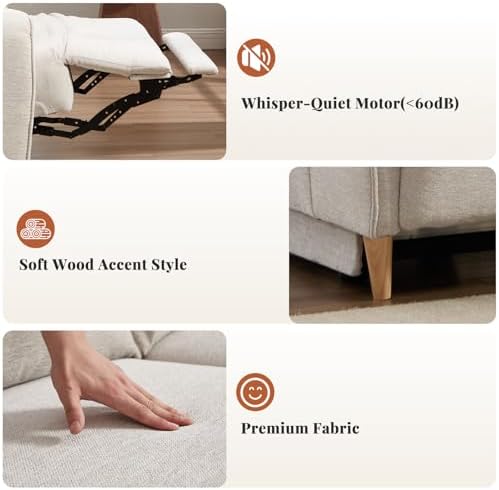 ANJ Power Recliner Sofa Cloud Couches - Image 6