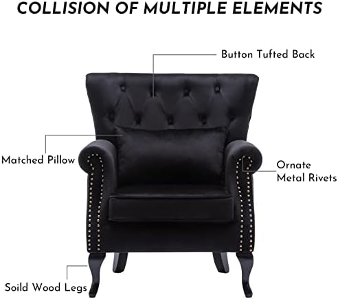 LZAREAL Accent Reading Arm Chairs - Image 3