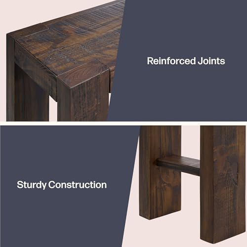 Alaterre Classic Solid Wood Entryway Console Table, 36 Inch - Image 4
