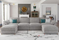 EASE MOOSE Oversized U Shape Sectional Modular Sofa, Wide Deep seat Sectional by EASEMOOSE