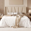 Allewie Queen Size Platform Linen Bed Frame by Allewie
