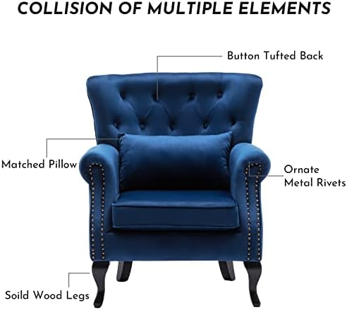 LZAREAL Accent Reading Arm Chairs - Image 3