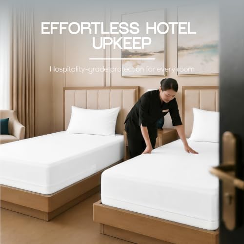 Bulk 10-Pack Hotel Twin Size Mattress Encasement 100% Waterproof - Image 5