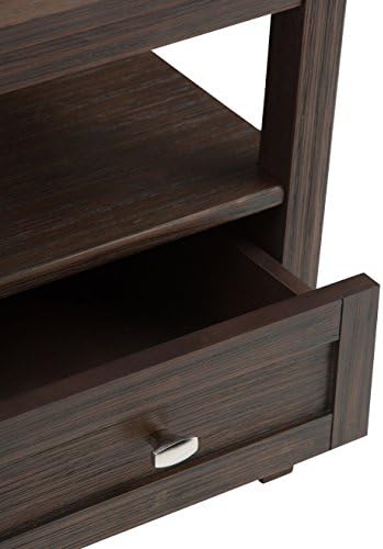 SIMPLIHOME Warm Shaker 20" Wide Solid Wood End Table in Farmhouse Brown - Image 4