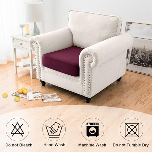NAISI Waterproof Couch Cushion Covers Thick Velvet Fabric Washable Sofa - Image 6