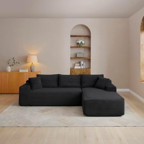 105-Inch L-Shaped Right Facing Corner Compressed Sofa Modular Sectional - Image 3
