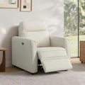 KISLOT Zero Wall Power Recliner Chair, Wall Hugger Linen Recliner Sofa by Kislot