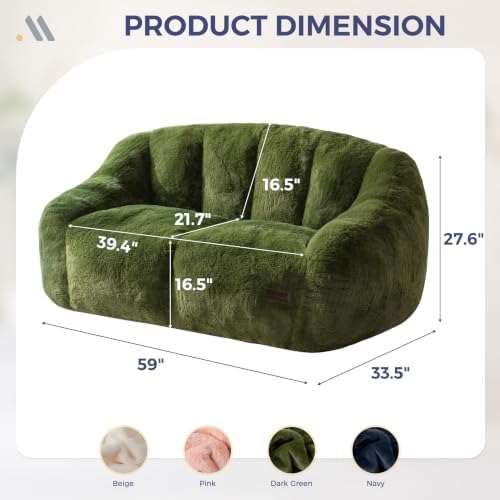 MAXYOYO Bean Bag Chair, Comfy Bean Bag Sofa - Image 2