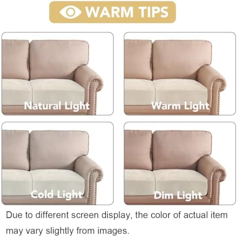 H.VERSAILTEX Velvet Stretch Couch Cushion Cover Plush Cushion Slipcover - Image 6