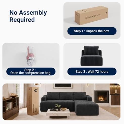 Avenco Modular Sectional Sofa, Boneless Couches - Image 7