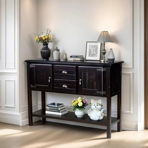 LKTART Solid Wood Farmhouse Console Table, Sofa Table - Image 4