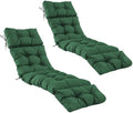 2 Pcs Chaise Lounge Cushions Outdoor, Waterproof & Fade Resistant Patio Lounge by IASEAHK