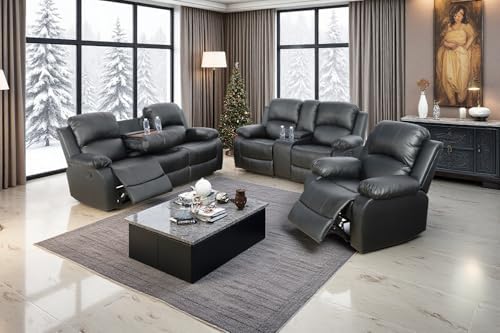 3 Pieces Living Room Furniture Sets by COSYMOORFURNITURE