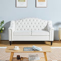 LEVNARY Chesterfield Loveseat Velvet, Upholstered Sofa by LEVNARY