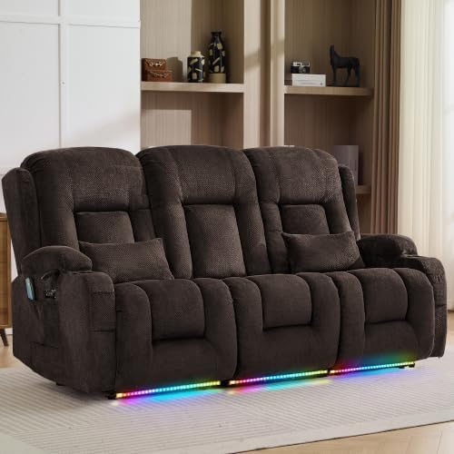 TUNYI Wall Hugger Loveseat Recliner Sofa by Becomesyourhomepartner