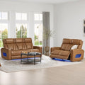 Watson & Whitely Genuine Leather Power Reclining Sofa and Loveseat by WatsonWhitely