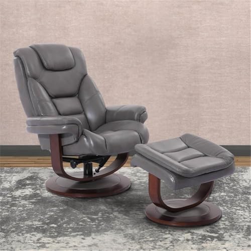Pemberly Row Leather Swivel Recliner - Image 2