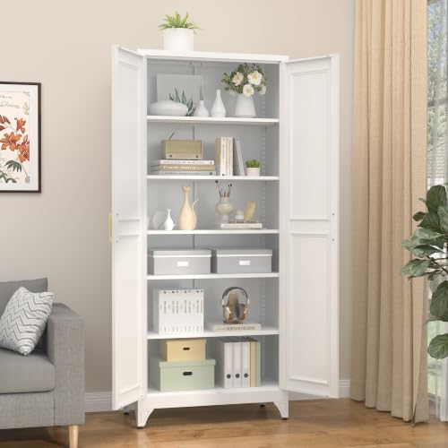 SteeLoong 75”Metal Pantry Storage Cabinet - Image 6