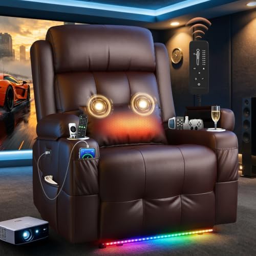 Reclining Loveseat Sofa, RV Loveseat Recliner Wall Hugger Couch, Home Theater by AOTOLO